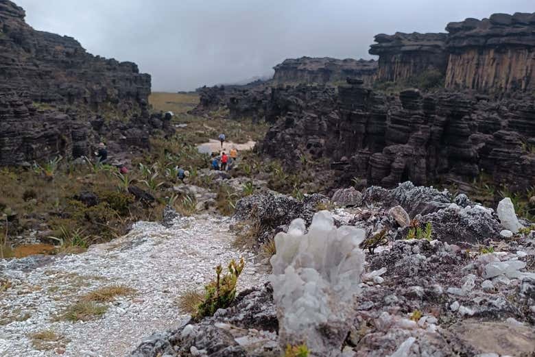 Atravessando o Paso de los Cristales