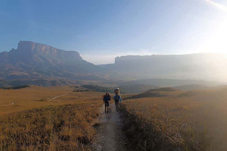 Durante a trilha de chegada ao monte Roraima