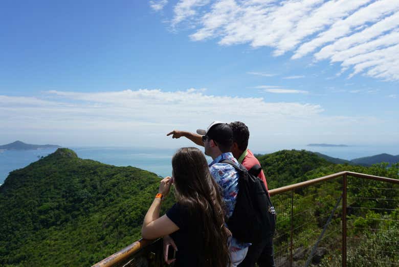 Admiring the natural beauty of Bombinhas