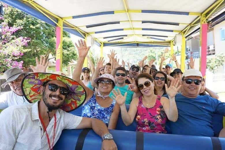 Diversão durante o tour