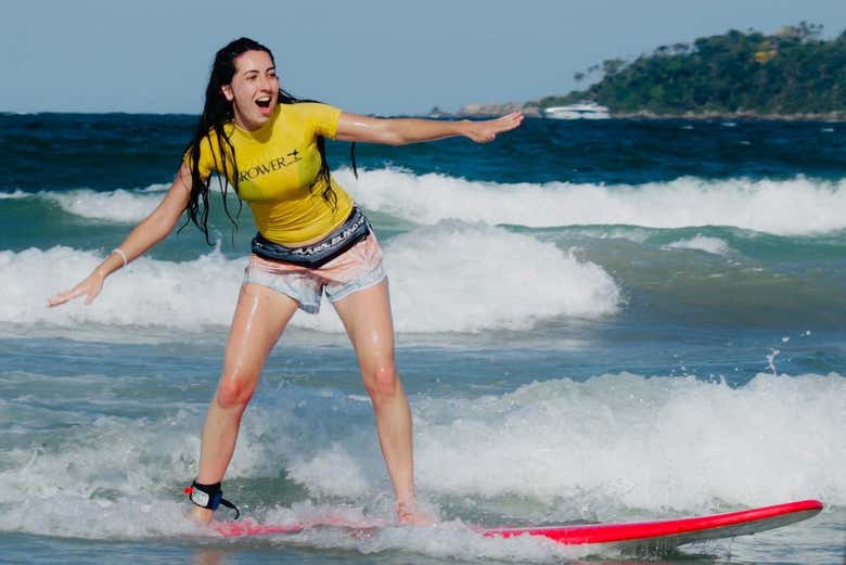 Surfing in Bombinhas