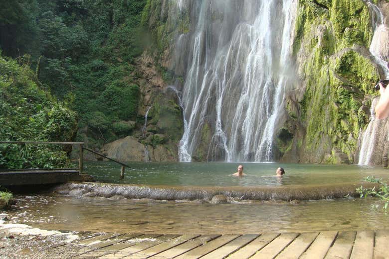 Pausa para um refrescante mergulho