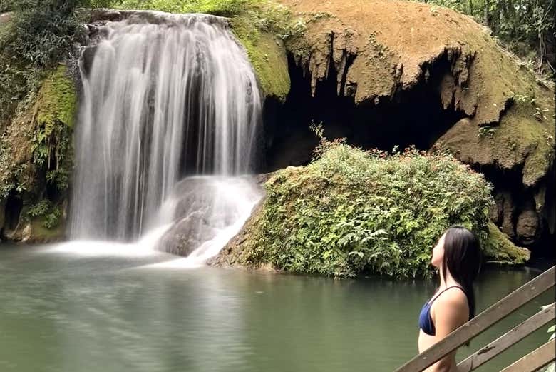 Contemplando la belleza de las cascadas