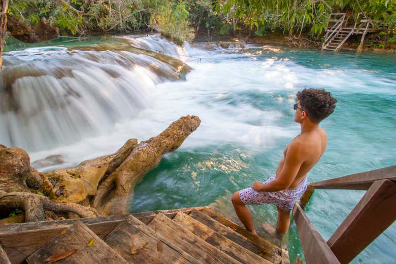 Admirando la naturaleza de los alrededores de Bonito