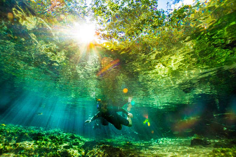 Águas cristalinas do rio da Prata