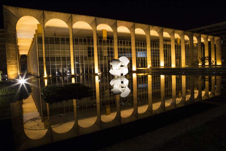 Espejo de agua del Palacio de Itamaraty