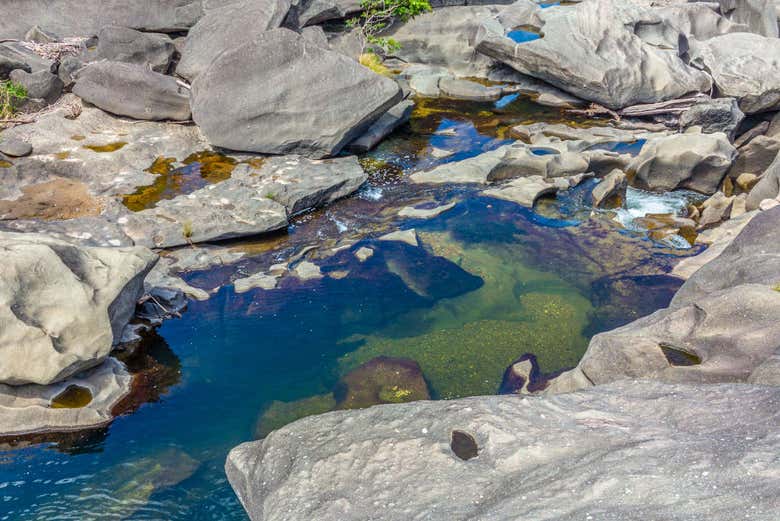 Natural pools in Valle de la Luna