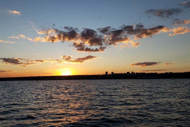 Desfrutaremos do pôr do sol de Brasília