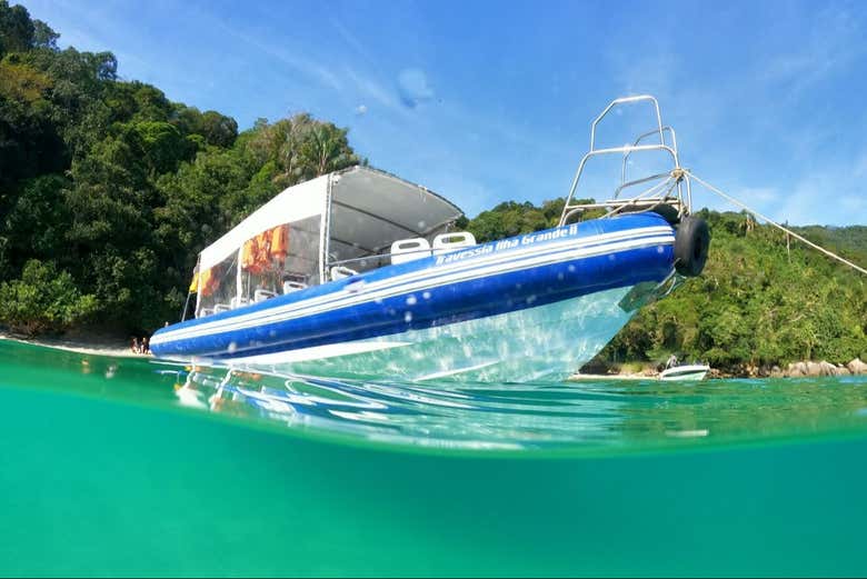 A short speedboat ride separates you from paradise