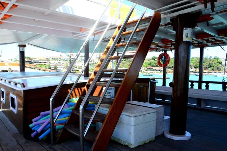 Interior de la goleta