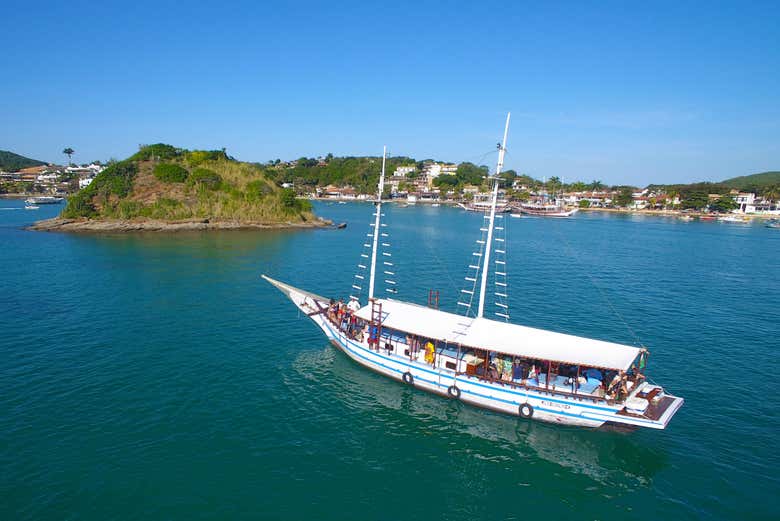 The schooner we'll travel on