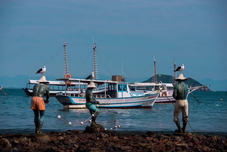 Escultura Três Pescadores