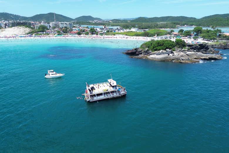 Travesía en catamarán por Cabo Frío