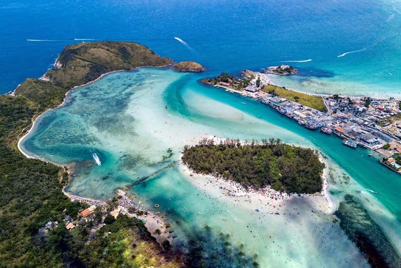 Vista aérea de Cabo Frio