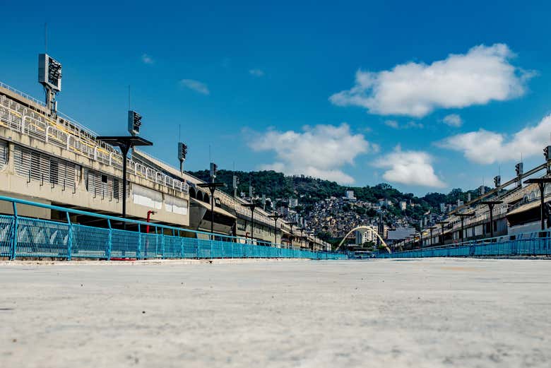 Recorriendo el Sambódromo Marqués de Sapucaí