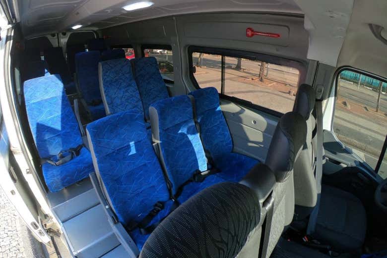 Interior de um dos veículos