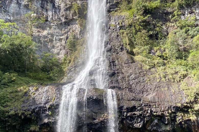 Uma das cachoeiras que veremos