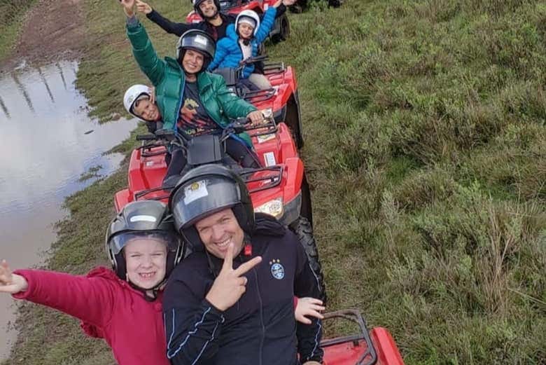 Diversão no quadriciclo