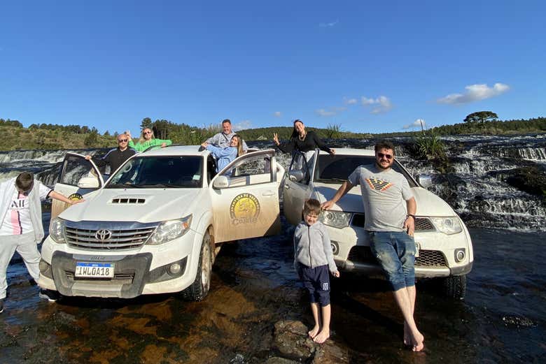 Grupos durante o tour