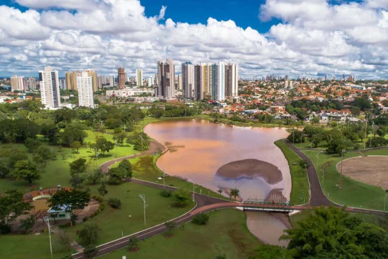 Uno de los parques urbanos de Campo Grande