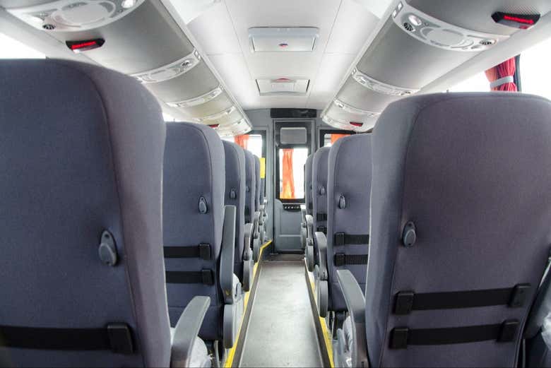 Interior de uno de los vehículos
