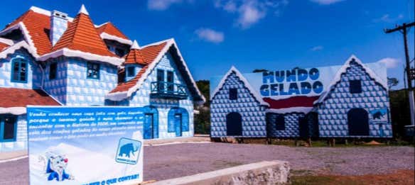Ingresso do parque Mundo Gelado do Capitão