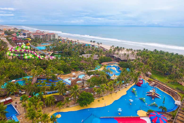 Vista aérea do Beach Park