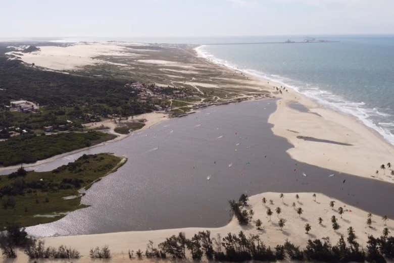 Panorâmica da lagoa do Cauípe