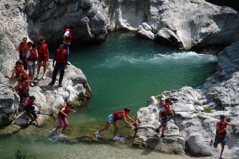 Senderismo acuático en la Chapada de los Veadeiros