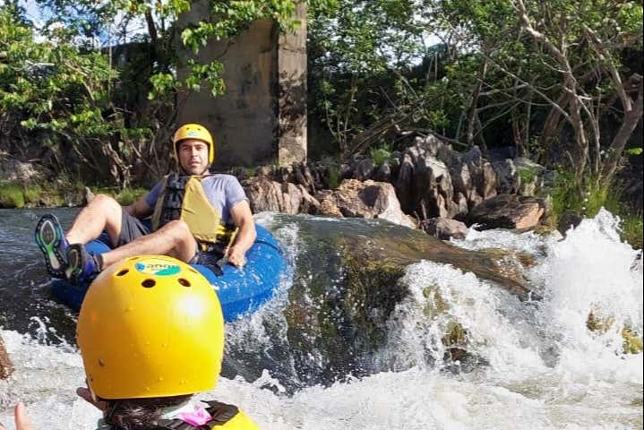 Overcome rapids on the Almas river