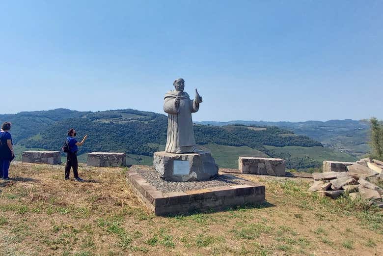 Estátua na vinícola Estrelas do Brasil