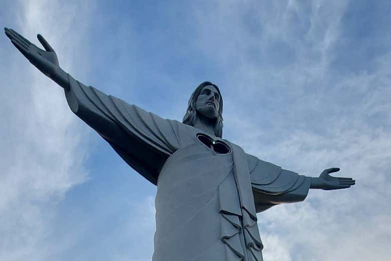 Visit the Christ the Protector statue in Encantado