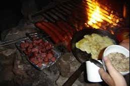 Dinner on the night walk