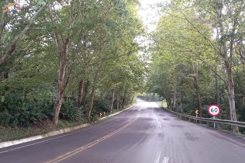 Paisagens que veremos durante o trajeto