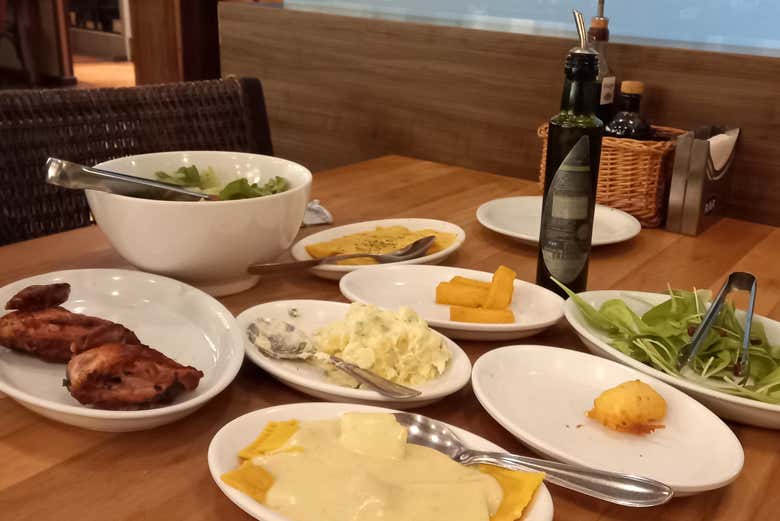 Almoço típico italiano