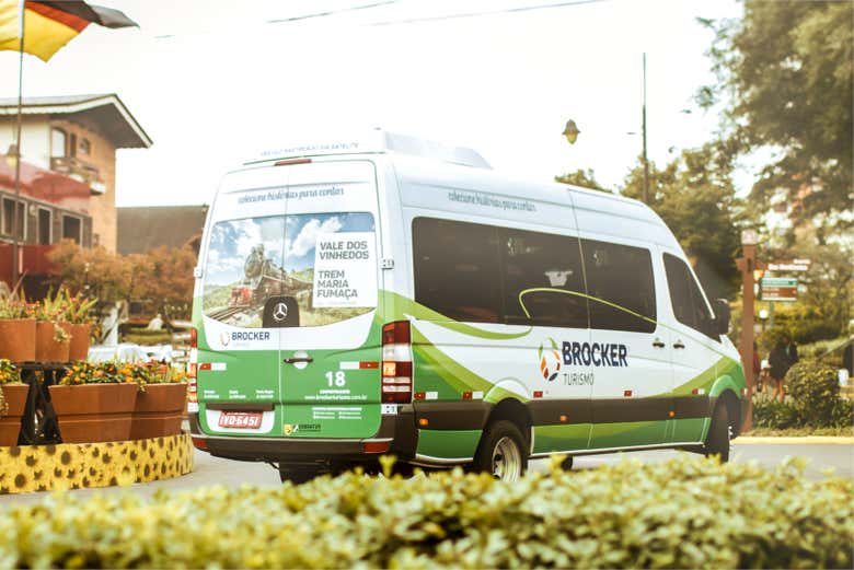 Van para o transporte