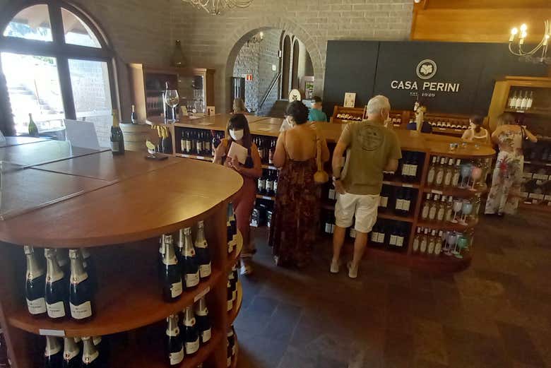 Exploring the winery