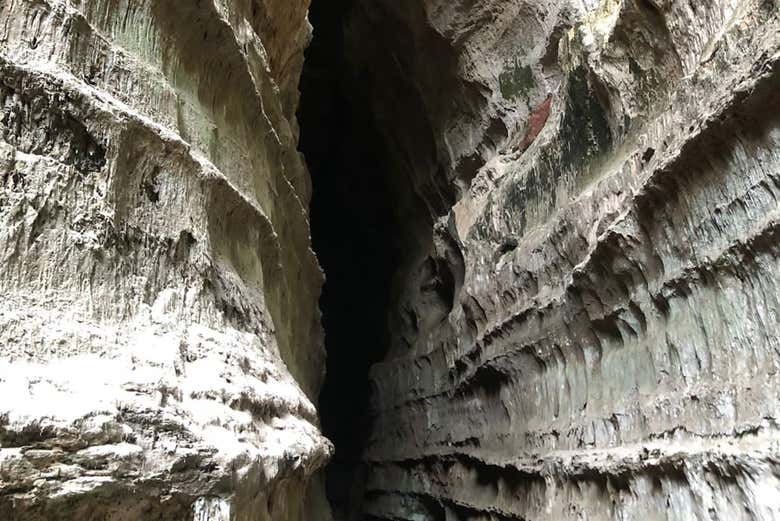Marvel at the cave walls