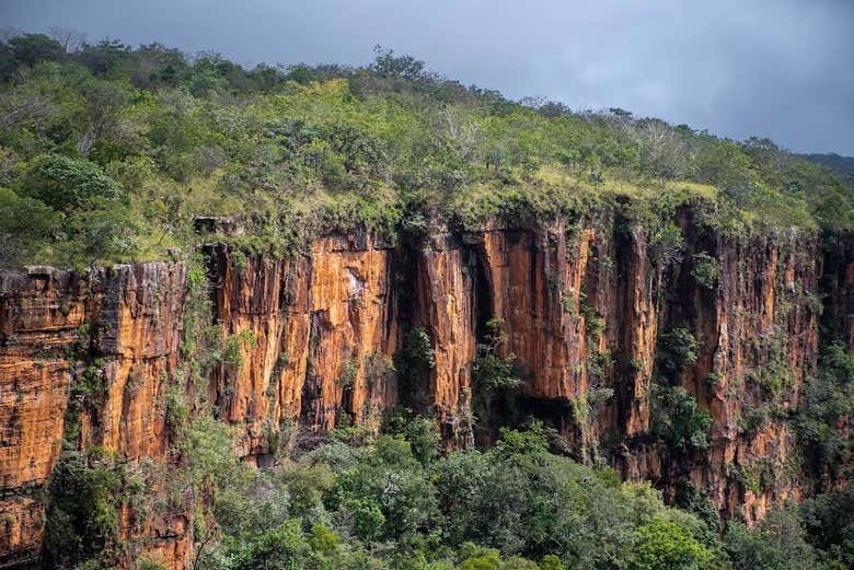 Panorâmica dos paredões naturais