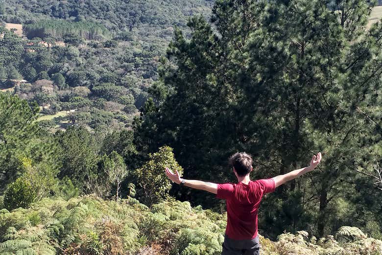 Foto de recuerdo en Pico Araçatuba