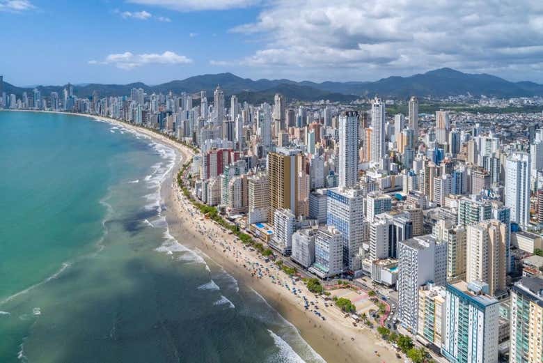 Vista aérea de Balneario Camboriú
