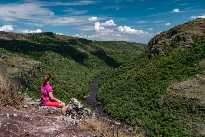 Admirando el paisaje