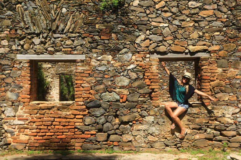 Durante a caminhada histórica pela Vila dos Remédios