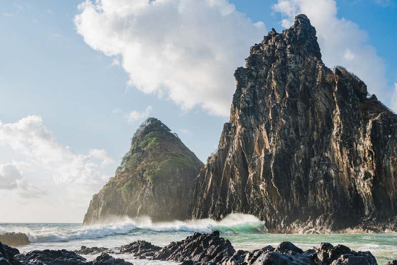 Formações rochosas em Fernando de Noronha