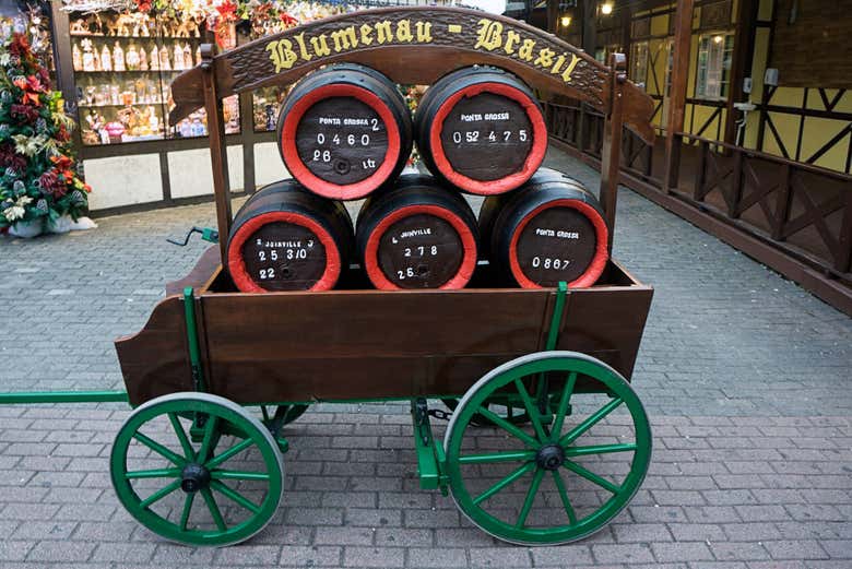Barris de cerveja em Blumenau