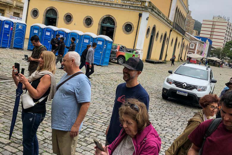 Disfrutando el tour gastronómico por Florianópolis 