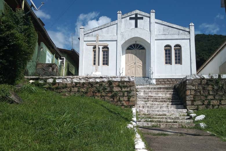 Entrada da igreja da Cruz