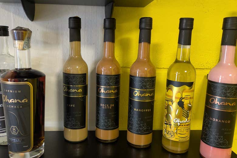 Podréis degustar una variedad de bebidas de Ohana