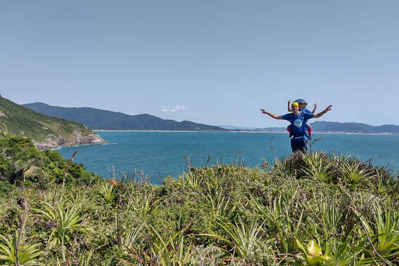 Desfrutando das vistas de Armação