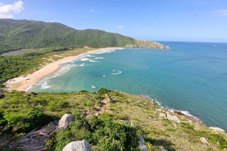 A vista a partir do Morro da Coroa